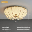 Axyaa Crystal LED Ceiling Light: Modern Luxury Dimmable Lamparas for Art Decor Home Lighting