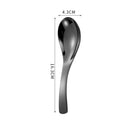 Axyaa 304 Stainless Steel Korean Children Soup Spoon Ice Cream Dessert Fruit Spoons