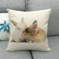 Easter Bunny Eggs Printed Pillow Covers 45x45cm - Axyaa Easter Decorations