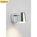 Axyaa Chrome Plated Adjustable Headboard Reading Light