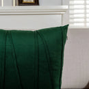 Axyaa Green Velvet Throw Pillow Covers - Set of 2