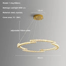 Axyaa Oval Crystal Dimmable Ceiling Chandelier for Villa Bedroom Dining Room