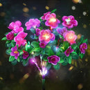 Axyaa Solar Flower Lights: Decorative Outdoor Garden Decor, Waterproof Pathway Lighting