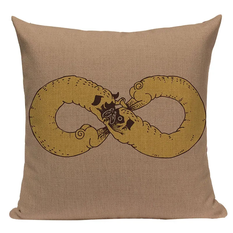 Axyaa Pug Dog Sport Symmetry Cushion Cover Pillow Case
