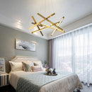 Axyaa Geometric Rotating Branch Chandelier for Nordic Living Room Hall Bedroom