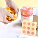Axyaa Small Ice Pillar Mold Silicone with Cover for Easy DIY Ice Blocks.