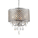 Axyaa Crystal Ceiling Chandelier: Elegant Iron Art Pendant Light for Home Décor