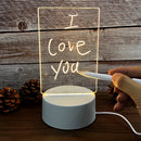 Axya LED Message Board Night Light with Pen - Gift for Kids, Girlfriend, Creative Decoration