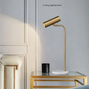 Nordic Marble Table Lamp Tricolor Light for Home Office Setup by Axyaa