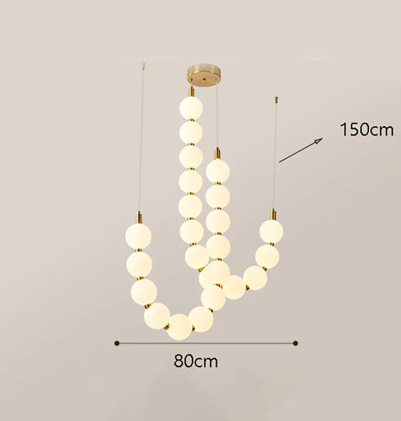 Axyaa Nordic Style Ceiling Lamps for Living Room, Staircase, Hanging, and Ceiling-mounted Spaces