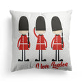 Axyaa European Beige Flag Pillow Cover - 45x45, British Style, Mediterranean Influence