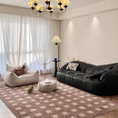 Axyaa Checkered Print Large Area Carpet for Modern Minimalist Living Room