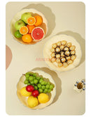 Axyaa Light Luxury Fruit Plate for Living Room Tea Table Snacks and Candy Organization