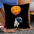 Axyaa Astronaut Theme Pillow Cover Set for Home Decor - 45*45 Size