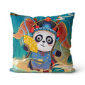 Axyaa Panda Print Cushion Cover - Super Soft Chinese Style Pillowcase - Home Decor Pillow