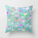 Axyaa Flamingo Pattern Cushion Cover 45*45cm