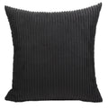 Axyaa Soft Corduroy Cushion Cover Striped Throw Pillow Case for Home Decor