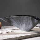 Nordic Resin Vase Fan-shaped Decoration Modern Abstract Crafts for Home Decor by Axyaa