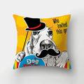 Axyaa Cartoon Dogs Landscape Cushion Cover - 45x45cm Sofa Home Decor