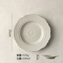 Axyaa Handmade Ceramic Dining Plate Set Japan Style Restaurant Tableware