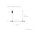 Axyaa Long Glass Pendant Lamp: Minimalist Nordic Style for Dining, Office, or Coffee Shop
