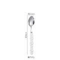 Axyaa Pearl Byen Ceramic Handle Cutlery Spoon Fork Set