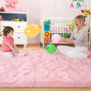 Pink Carpet Modern Living Room Sofa Area Rugs from Axyaa