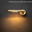 Axyaa Nordic Copper Wall Lamp for Bathroom Washstand, Hallway, Restroom - High Quality Mirror Front Sconce