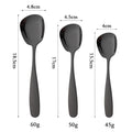 Axyaa Stainless Steel Flat Spoons Set for Soup Stirring - 3 Sizes Kitchen Flatware