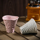 Axyaa Retro Ceramic Pleated Mug for Coffee and Milk Drinking