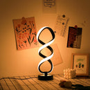 Axyaa LED Ironwork High Leg Desk Lamp with USB Plug, Three Color Dimming