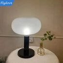 Axyaa Frosted Glass Table Lamp with Chrome Metal Base