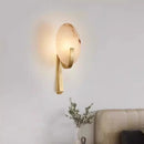 Axyaa Natural Marble Alabaster Wall Lamp for Elegant Living Spaces