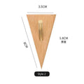 Axyaa Solid Wood Brass Hook for Key Coat Hat Handbag - HeMu Creative