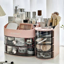 Axyaa Makeup Organizer with Drawer: Compact Storage Box with Divider for Women
