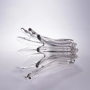 Axyaa Petal Shape Glass Vase for Flower Arrangement and Hydroponics