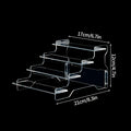 Clear Acrylic Makeup Organizer Rack by Axyaa - Cosmetic Storage Stand for Eyeshadow, Lipstick, Powder