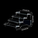 Clear Acrylic Makeup Organizer Rack by Axyaa - Cosmetic Storage Stand for Eyeshadow, Lipstick, Powder