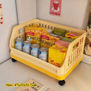 Axyaa Desk Color Storage Basket Organizer with Wheels