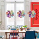 Axyaa Glass Bubble Chandelier Pendant Light for Living Room Bedroom
