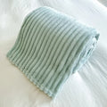 Axyaa Rabbit Plush Flannel Blanket Cover - Cozy Nap Blanket, Machine Washable