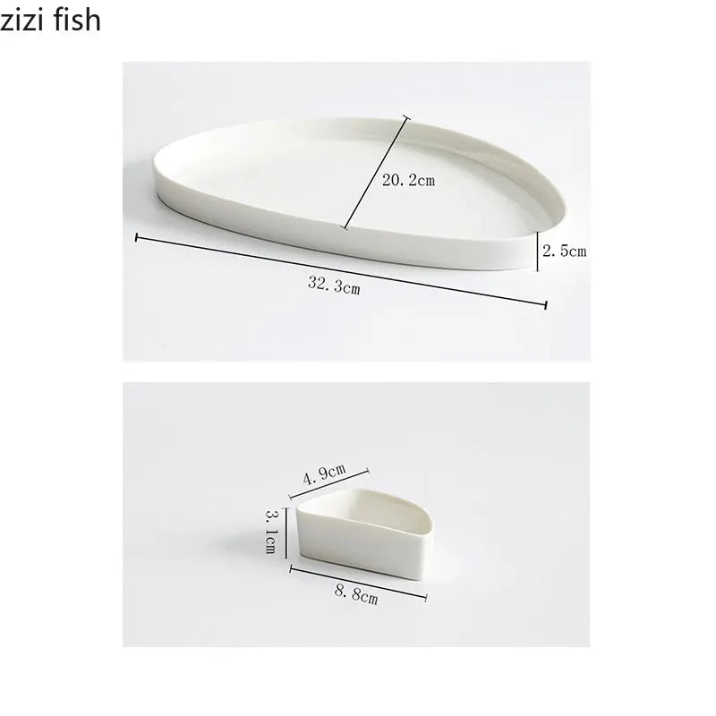 Axya Ceramic Dinner Plate Set - Restaurant Quality Solid Color Tableware