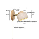 Axyaa LED Wall Lamp Sconce Rotate Iron Canopy Stone Bathroom Mirror Light