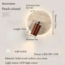 Axyaa Retro LED Bedside Wall Light | Natural Yellow Stone | Bedroom Atmosphere Lighting