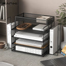 Axyaa Mesh Desk Organizer Stackable Paper Tray Stackable Desktop Document File Organizer