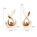Axyaa Ceramic Decor Set for Modern Luxury Home Decor, Living Room, TV Cabinets