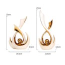 Axyaa Ceramic Decor Set for Modern Luxury Home Decor, Living Room, TV Cabinets