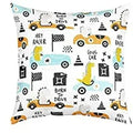 Axyaa White Decorative Pillowcase, Short Plush Square Cushion Cover
