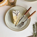 Axyaa Stainless Steel Cutlery Set with Wooden Handles