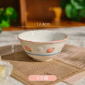 Axyaa Strawberry Hand-painted Ceramic Tableware Set for Household Dinner Plates
